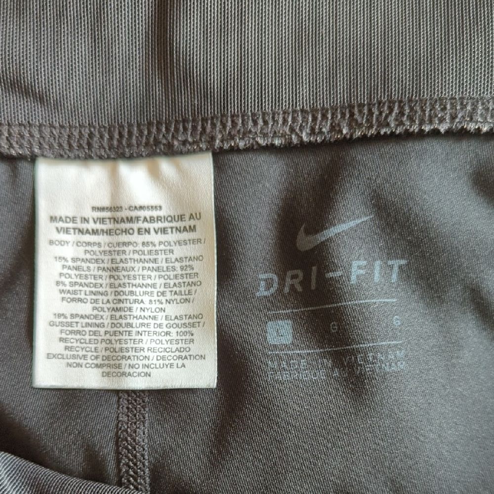 Nike Dri-Fit Women's Black Cropped Leggings - Picture 6 of 9